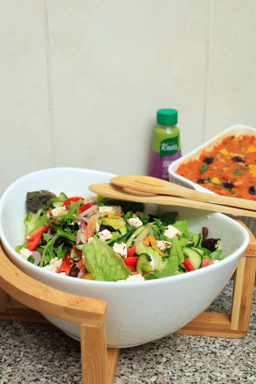 Fresh colourful salad served at Ndlovukazi Eatery